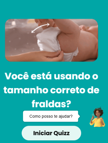 Quiz - Você está usando o tamanho correto de fraldas?